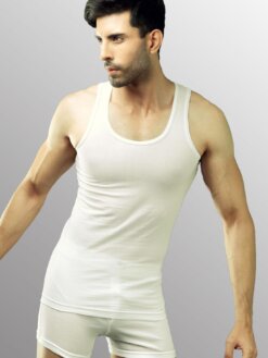 Adam 3 Pack Classic Vest White