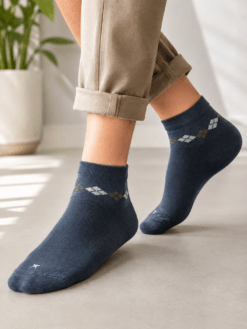 Adam Special Super Soft Mid Crew Socks Blue