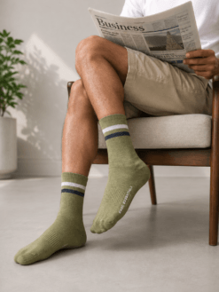 ADAM Premium Olive Stripe Socks