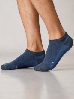 Adam Mesh Ankle Socks Blue