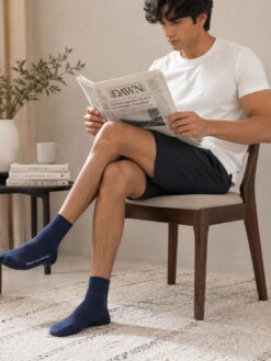 Adam Special Double Tough Men's Work Crew Socks Blue